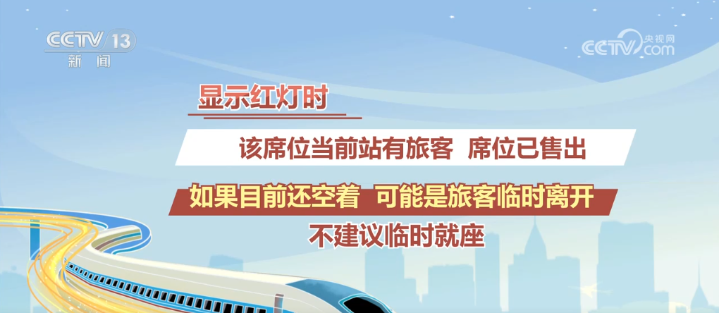 看灯找座？春运涨知识→揭秘高铁座位指示灯的“色彩密码”(图3)