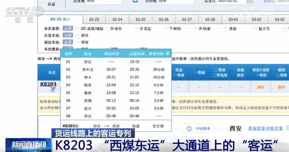 铁路系统深挖运力 “西煤东运”大通道上“客运”专线惠民生(图1)